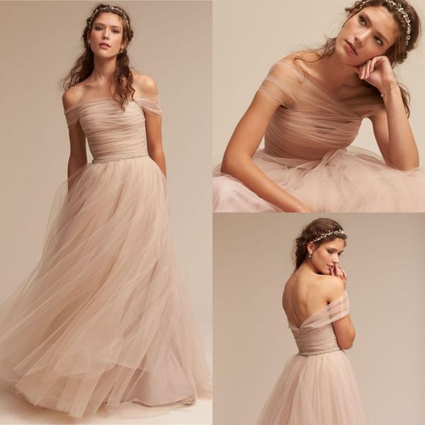 2018 new wedding dresses off the shoulder delicate sash bridal gowns floor length a line backless wedding gown boho summer dress vestidos, White
2018 new wedding dresses off the shoulder delicate sash bridal gowns floor length a line backless wedding gown boho summer dress vestidos, White