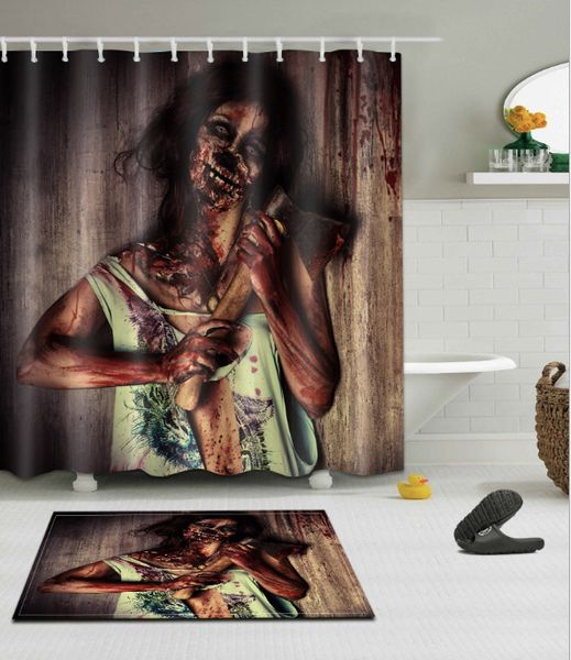 zombie pattern 3d print custom waterproof bathroom modern shower curtain polyester fabric bathroom curtain door mat sets
zombie pattern 3d print custom waterproof bathroom modern shower curtain polyester fabric bathroom curtain door mat sets