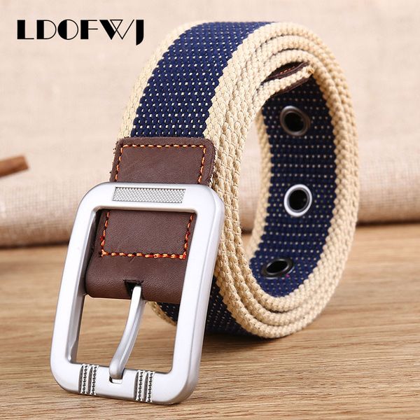 ldofwj wholesale belt for men women cinto men's fashion pin buckle canvas cowboy knitted strap casual striped belt, Black;brown
ldofwj wholesale belt for men women cinto men's fashion pin buckle canvas cowboy knitted strap casual striped belt, Black;brown