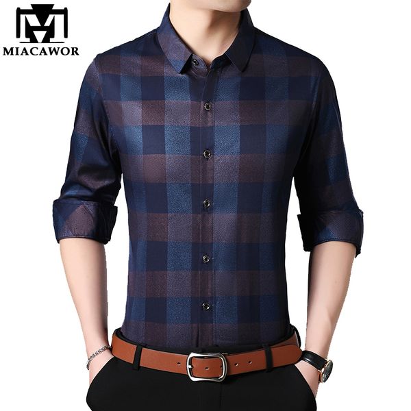 new fashion plaid men shirt long sleeve business casual shirts men camisa masculina brand clothing c390, White;black
new fashion plaid men shirt long sleeve business casual shirts men camisa masculina brand clothing c390, White;black