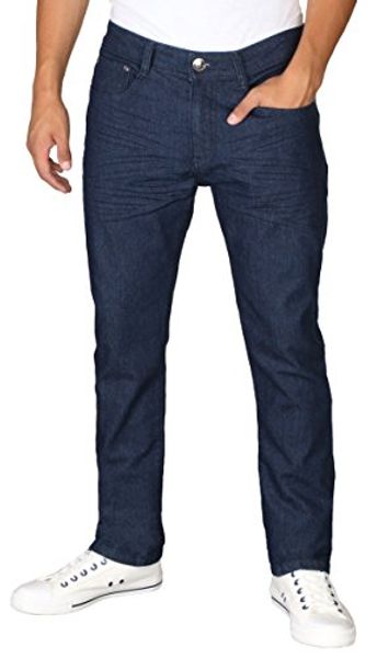 rd men's light distressed slim fit denim jeans, Blue 
rd men's light distressed slim fit denim jeans, Blue