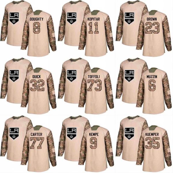 2018 Camo Veterans Day 73 Tyler Toffoli 22 Trevor Lewis 71 Torrey Mitchell 21 Nick Shore Los Angeles Kings Custom Hockey Jerseys
2018 Camo Veterans Day 73 Tyler Toffoli 22 Trevor Lewis 71 Torrey Mitchell 21 Nick Shore Los Angeles Kings Custom Hockey Jerseys