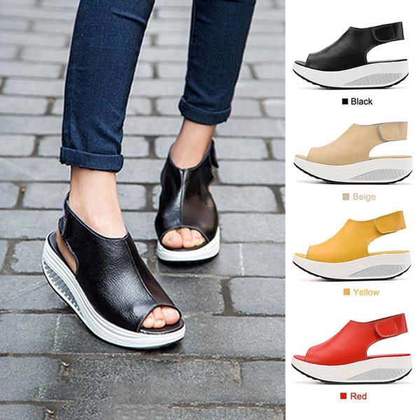 Summer New Women Leather Shake Shoes Wedges Shoes Ladies Sandals(4 Colors, EU Size 35-43 )
Summer New Women Leather Shake Shoes Wedges Shoes Ladies Sandals(4 Colors, EU Size 35-43 )