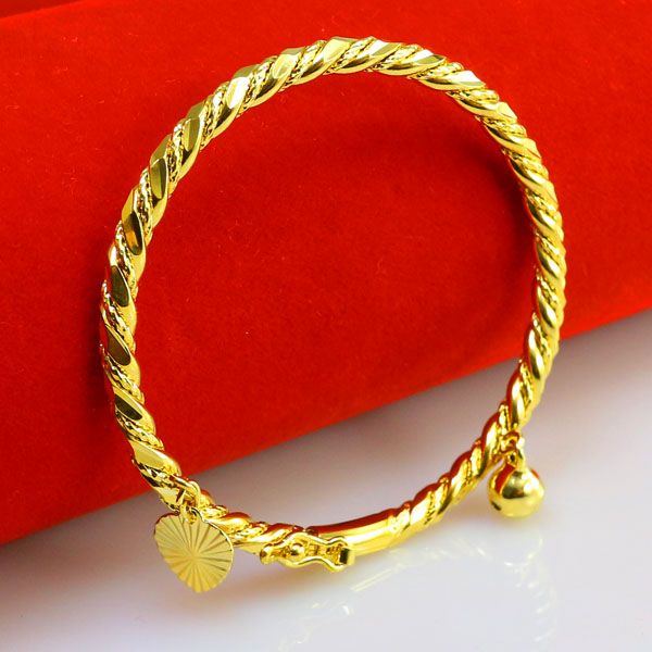children's twisted cable bangle openable yellow gold filled hearts and bells bracelet for girls/boys baby kids christmas gift, Black
children's twisted cable bangle openable yellow gold filled hearts and bells bracelet for girls/boys baby kids christmas gift, Black