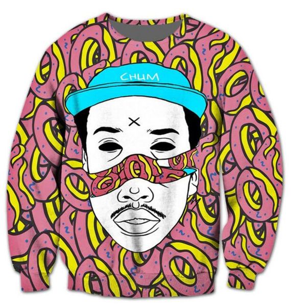 Новая мода пары Мужчины / Женщины унисекс пончик забавный 3D печати толстовка толс
Новая мода пары Мужчины / Женщины унисекс пончик забавный 3D печати толстовка толс