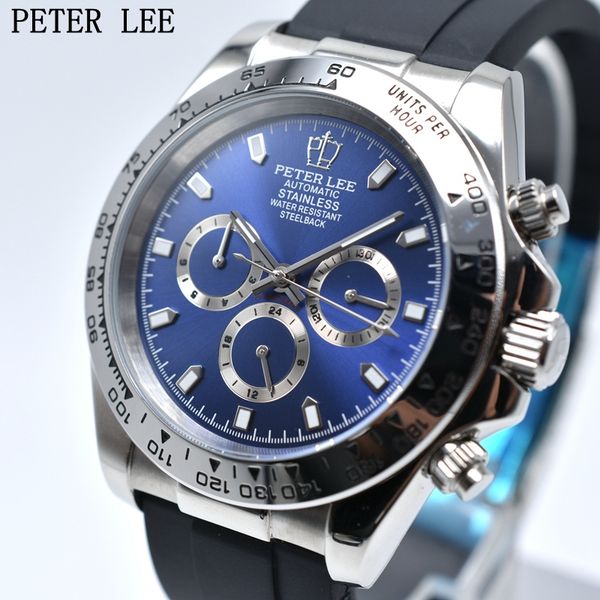 peter lee dial 41 mm waterproof silicone fashion chronograph automatic mechanical men watch sport clocks, Slivery;brown
peter lee dial 41 mm waterproof silicone fashion chronograph automatic mechanical men watch sport clocks, Slivery;brown