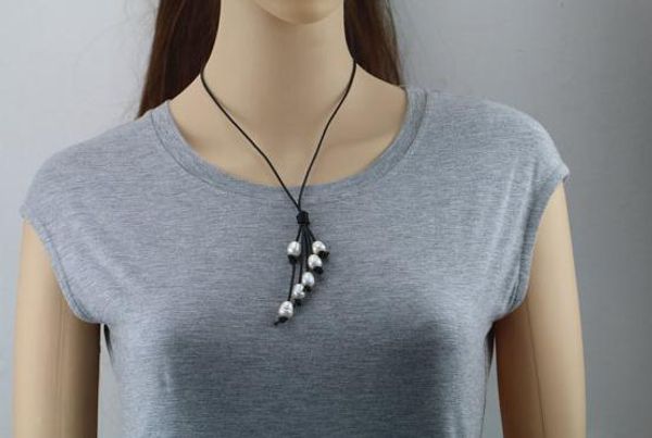 new arriver natural pearl jewellery,white color 9-10mm rice freshwater pearl leather necklace,mother day,brides gift, Black
new arriver natural pearl jewellery,white color 9-10mm rice freshwater pearl leather necklace,mother day,brides gift, Black