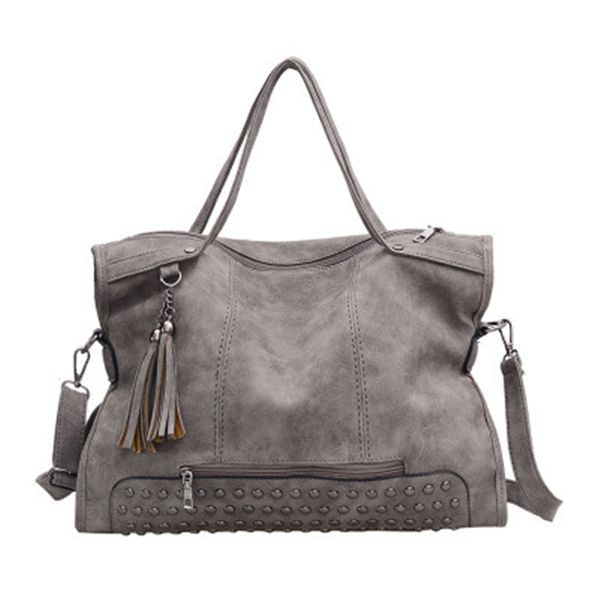 Заклепки старинные искусственная кожа женская сумка мода кисточкой сумка женщин
Заклепки старинные искусственная кожа женская сумка мода кисточкой сумка женщин