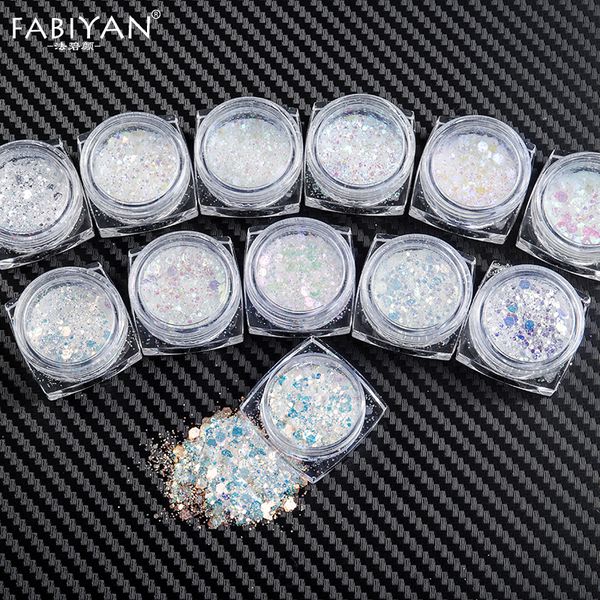 12pcs nail art decorations ab chameleon glitter sequins hexagon flakes slice powder paillette manicure tools uv gel polish decor, Silver;gold
12pcs nail art decorations ab chameleon glitter sequins hexagon flakes slice powder paillette manicure tools uv gel polish decor, Silver;gold