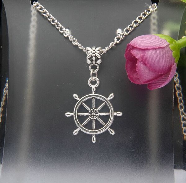 2018 горячая 10 шт. цинковый сплав античное серебро руль шарм кулон ожерелье мода творческие женщины ювелирные аксессуары праздничный подаро, Silver
2018 горячая 10 шт. цинковый сплав античное серебро руль шарм кулон ожерелье мода творческие женщины ювелирные аксессуары праздничный подаро, Silver