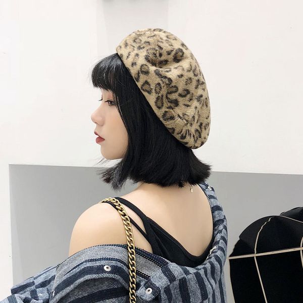 fashion korean autumn winter women beret vintage leopard printed hat beanie cap ladies girls casual hats, Blue;gray
fashion korean autumn winter women beret vintage leopard printed hat beanie cap ladies girls casual hats, Blue;gray