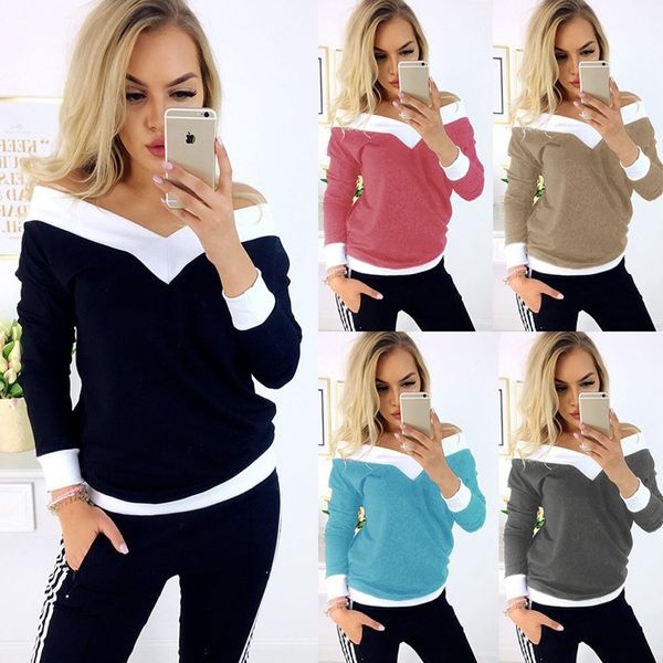 Ladies Casual Fashion Long Sleeved Jumper Off the Shoulder Tops Blouse Womens Shirt
Ladies Casual Fashion Long Sleeved Jumper Off the Shoulder Tops Blouse Womens Shirt