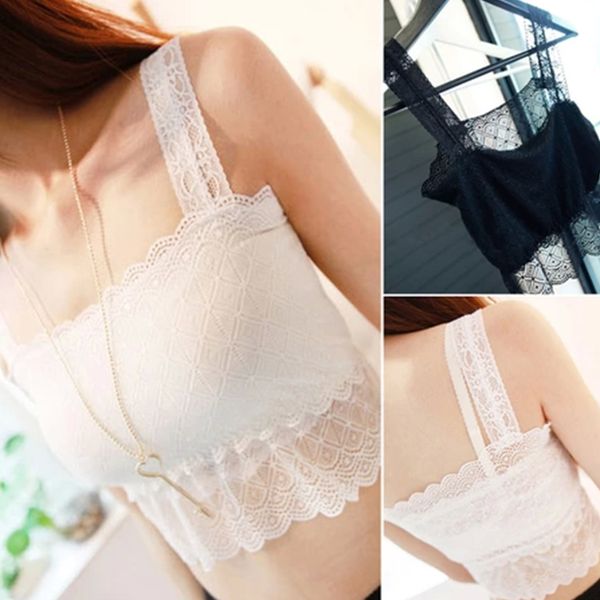 women fitness stretch tube crop lace running yoga sports gym bras apparel female sportswear clothing clothes 2018, White;black
women fitness stretch tube crop lace running yoga sports gym bras apparel female sportswear clothing clothes 2018, White;black