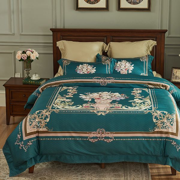 palace egyptian cotton bed set size 100s soft duvet cover set green pillow cases beddengoed king size home textile
palace egyptian cotton bed set size 100s soft duvet cover set green pillow cases beddengoed king size home textile