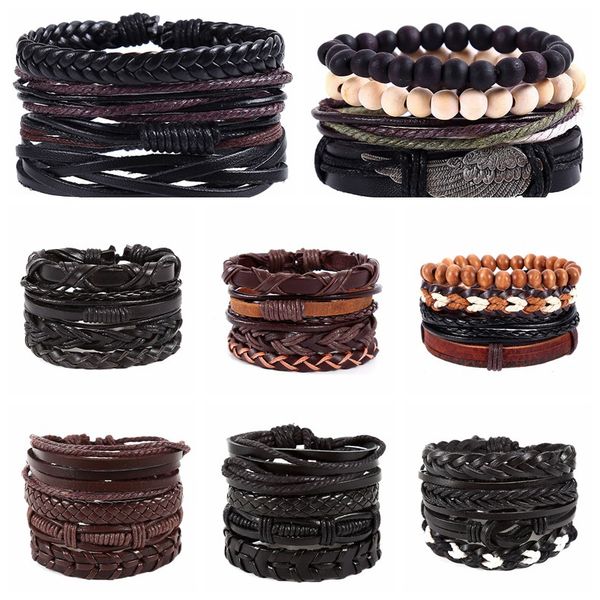 new vintage handmade stylish leather braided hemp bracelets for men women stylish leather wristband cord combined bracelets jewelry gifts, Golden;silver
new vintage handmade stylish leather braided hemp bracelets for men women stylish leather wristband cord combined bracelets jewelry gifts, Golden;silver