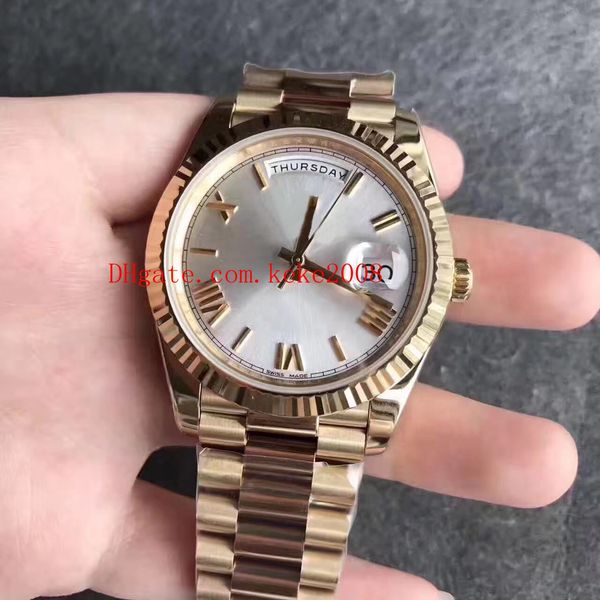 6 color elling excellent wristwatches 41mm day date president 18k gold asia 2813 movement mechanical automatic mens watch watches, Slivery;brown
6 color elling excellent wristwatches 41mm day date president 18k gold asia 2813 movement mechanical automatic mens watch watches, Slivery;brown