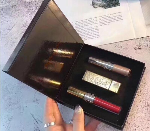 brand makeup set matte lipstck lip gloss liquid highlighter set 3 in 1 kit with box good gift for beauty women dhl shipping
brand makeup set matte lipstck lip gloss liquid highlighter set 3 in 1 kit with box good gift for beauty women dhl shipping