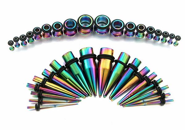 36pcs/set 1.6-10mm 316l tapers ear plugs gauge stretching kit piercing for women men body jewelry 3 color punk style earring g75l, Silver
36pcs/set 1.6-10mm 316l tapers ear plugs gauge stretching kit piercing for women men body jewelry 3 color punk style earring g75l, Silver