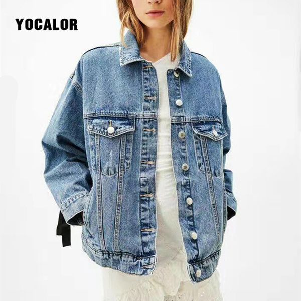 turn down collar jacket denim jacket loose women jeans coat female spring bomber feminina oversize autumn lace up bowknot, Black;brown
turn down collar jacket denim jacket loose women jeans coat female spring bomber feminina oversize autumn lace up bowknot, Black;brown