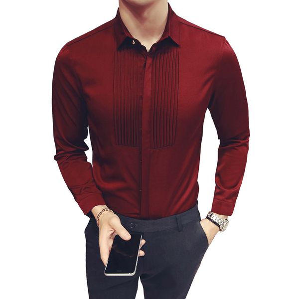 2018 new slim fit men's shirts wedding party long sleeve tuxedo shirt men fashion dress shirt groomsman and groom shirts 5xl, White;black
2018 new slim fit men's shirts wedding party long sleeve tuxedo shirt men fashion dress shirt groomsman and groom shirts 5xl, White;black