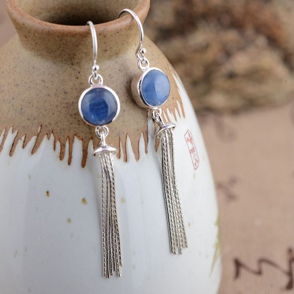 fnj 925 silver kyanite earrings for women jewelry blue stone pure 100% pure s925 silver sterling tassel chain drop earring, Golden;silver
fnj 925 silver kyanite earrings for women jewelry blue stone pure 100% pure s925 silver sterling tassel chain drop earring, Golden;silver