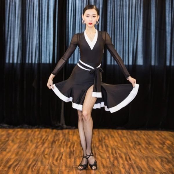 2018 black cha cha dance dress tango rumba latin dance dress women latin costumes for women, Black;red
2018 black cha cha dance dress tango rumba latin dance dress women latin costumes for women, Black;red