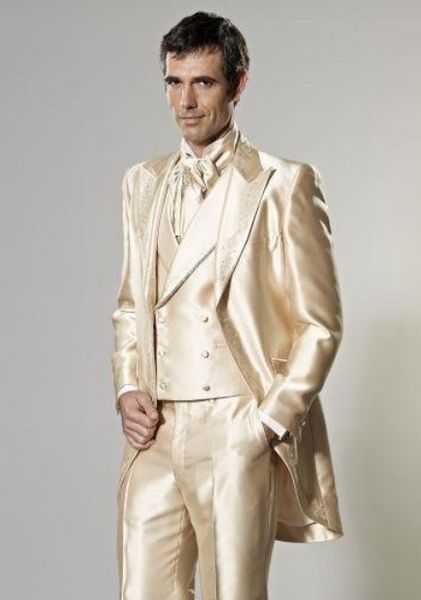 new design shiny tailcoat groom tuxedos morning style men wedding wear men formal prom party suit(jacket+pants+tie+vest) 1004, Black;gray
new design shiny tailcoat groom tuxedos morning style men wedding wear men formal prom party suit(jacket+pants+tie+vest) 1004, Black;gray