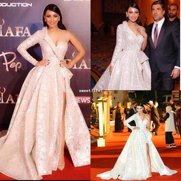 stunning 2019 one shoulder celebrity dresses side split lace appliques dubai style a line red carpet dresses formal evening dresses, Black;red
stunning 2019 one shoulder celebrity dresses side split lace appliques dubai style a line red carpet dresses formal evening dresses, Black;red