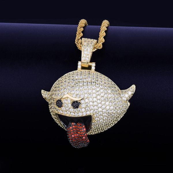 Смешное лицо Emoji CZ обледенелый кулон колье цепи хип-хоп ювелирные изделия дизайне
Смешное лицо Emoji CZ обледенелый кулон колье цепи хип-хоп ювелирные изделия дизайне