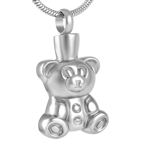 ijd8657 stainless steel bear cremation pendant hold ashes urn keepsake necklace memorial for children jewelry, Silver
ijd8657 stainless steel bear cremation pendant hold ashes urn keepsake necklace memorial for children jewelry, Silver