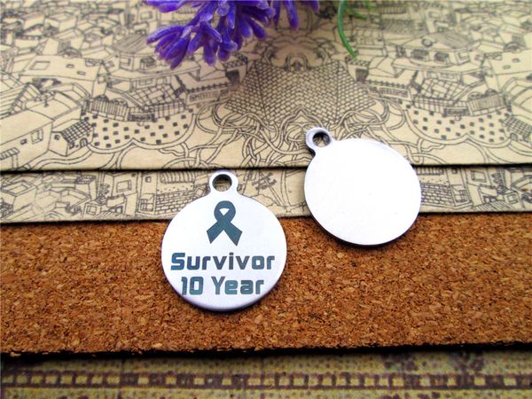 40pcs--"cancer survivor 10 year survivor "stainless steel charms more style for choosing diy charms pendants for necklace, Bronze;silver
40pcs--"cancer survivor 10 year survivor "stainless steel charms more style for choosing diy charms pendants for necklace, Bronze;silver