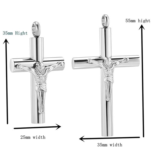 crucifixion stainless steel jesus crucifix cross cremation keepsake urn pendant necklace for ashes funeral ash urn jewelry, Silver
crucifixion stainless steel jesus crucifix cross cremation keepsake urn pendant necklace for ashes funeral ash urn jewelry, Silver