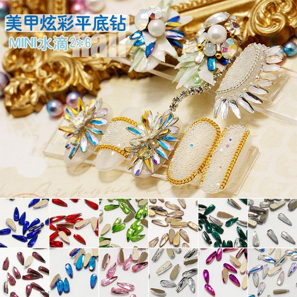50pcs mini waterdrop shape nail art rhinestone 2x6mm size glass drill flatback nail art glitter crystal, Silver;gold
50pcs mini waterdrop shape nail art rhinestone 2x6mm size glass drill flatback nail art glitter crystal, Silver;gold