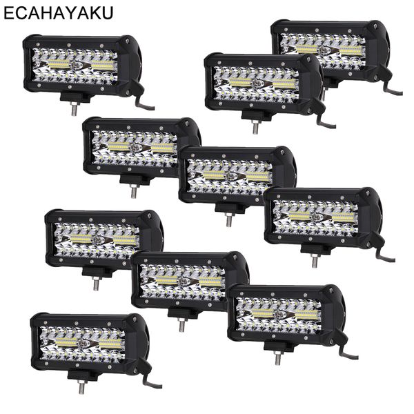 ecahayaku 10pcs 7inch quad row 72w offroad led light bar spot 12v автомобиль 4x4 4wd грузовик внедорожник лодка 24x3w led вождение для бездо 
ecahayaku 10pcs 7inch quad row 72w offroad led light bar spot 12v автомобиль 4x4 4wd грузовик внедорожник лодка 24x3w led вождение для бездо