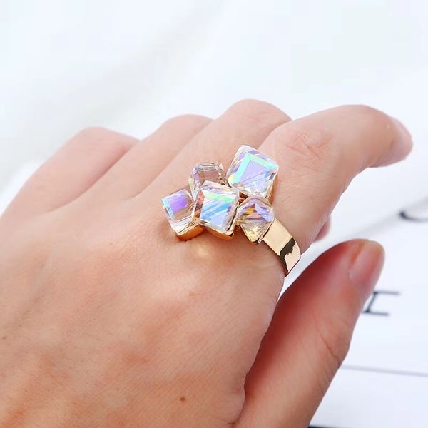 austria amethyst ring magic cube cluster index finger rings for women four colors white purplegreen blue adjustable opening, Golden;silver
austria amethyst ring magic cube cluster index finger rings for women four colors white purplegreen blue adjustable opening, Golden;silver