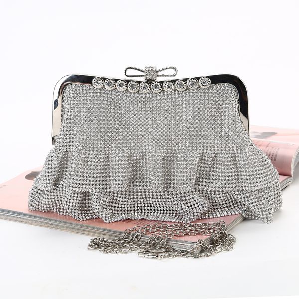 Creative purses diamond-encrusted handbags Handmade skirt evening bag diamond cultch on Banquets parties for bridal and lady wear wedding ac, Black
Creative purses diamond-encrusted handbags Handmade skirt evening bag diamond cultch on Banquets parties for bridal and lady wear wedding ac, Black