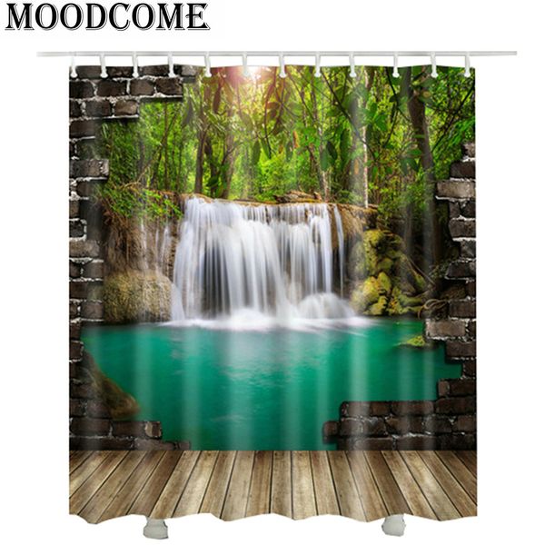 2017 new 3d waterfall scenery waterproof shower curtain bathroom products creative polyester bath curtain cortina de bano
2017 new 3d waterfall scenery waterproof shower curtain bathroom products creative polyester bath curtain cortina de bano