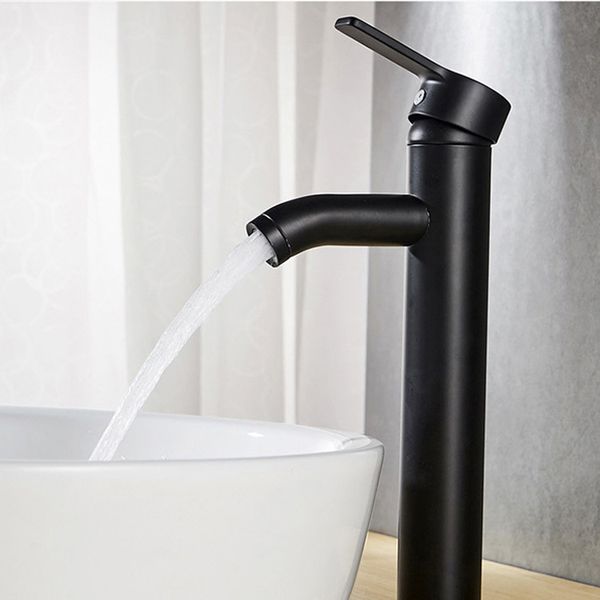 european-style basin faucet stainless steel black matte faucet black lacquered high-profile single-handle and cold
european-style basin faucet stainless steel black matte faucet black lacquered high-profile single-handle and cold
