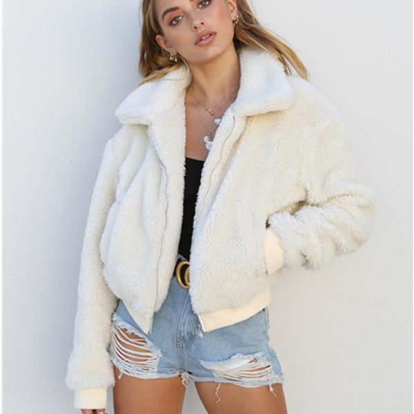 elegant casual double-face faux fur coat 2018 autumn winter jacket women loose warm soft outwear zipper teddy overcoat 3xl, Black
elegant casual double-face faux fur coat 2018 autumn winter jacket women loose warm soft outwear zipper teddy overcoat 3xl, Black