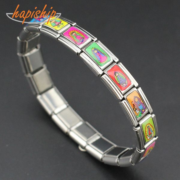 hapiship 2018 new fashion jewelry cartoon jesus god amen virgin mary stainless steel 18 links bracelet bangle for women men g057, Golden;silver
hapiship 2018 new fashion jewelry cartoon jesus god amen virgin mary stainless steel 18 links bracelet bangle for women men g057, Golden;silver