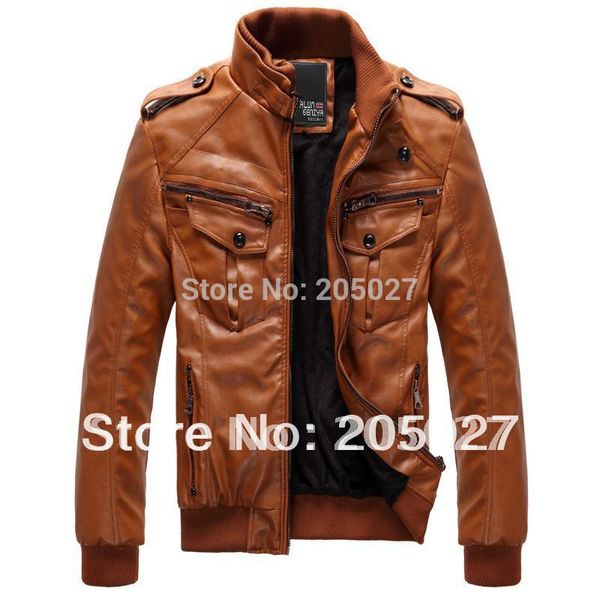 autumn winter leather jacket stand collar short slim jacket men coat leather men winter jackets coat plus size, Black
autumn winter leather jacket stand collar short slim jacket men coat leather men winter jackets coat plus size, Black
