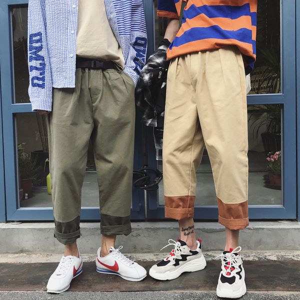 2018 fashion casual male elastic waist pants popular cotton solid color leisure men loose trousers neutral wind pantalon homme, Black
2018 fashion casual male elastic waist pants popular cotton solid color leisure men loose trousers neutral wind pantalon homme, Black