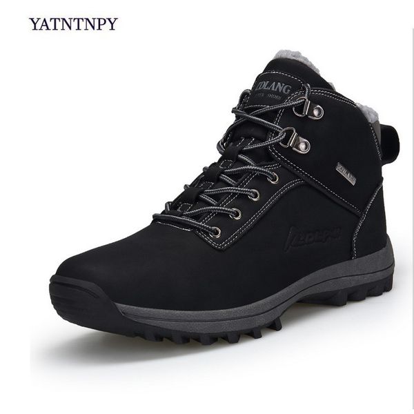 yatntnpy men winter boots in snow big size male snow ankle waterproof warm fur casual boot shoes short boot for hiking shoes, Black
yatntnpy men winter boots in snow big size male snow ankle waterproof warm fur casual boot shoes short boot for hiking shoes, Black