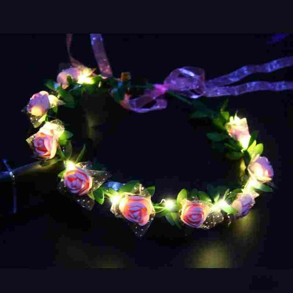 led glow rose crown headbands light party rave floral hair garland wreath wedding flower girl headpiece decor flashing
led glow rose crown headbands light party rave floral hair garland wreath wedding flower girl headpiece decor flashing