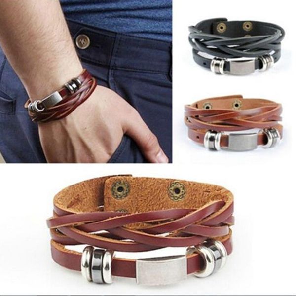 vintage men women faux leather multilayer bracelet bangle wristband jewelry men bracelet stainless steel jewelry woman fashion, Golden;silver
vintage men women faux leather multilayer bracelet bangle wristband jewelry men bracelet stainless steel jewelry woman fashion, Golden;silver