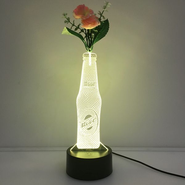 new wine bottle led vase stereo light colorful acrylic 3d night light gift table lamp
new wine bottle led vase stereo light colorful acrylic 3d night light gift table lamp