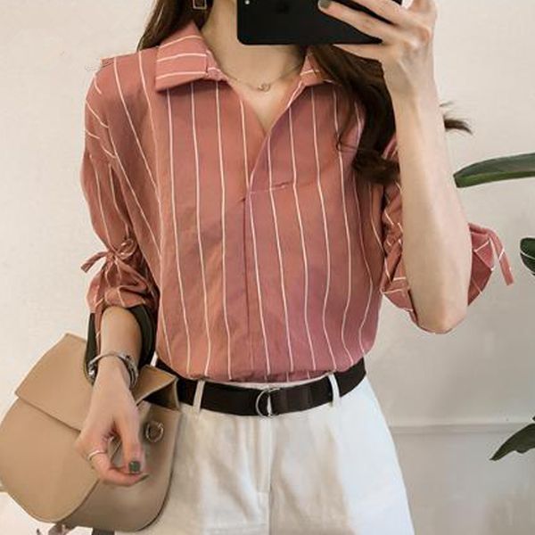 fashion striped blouse women shirt casual plus size 4xl ladies office lady women blouse shirt blusas femininas 0440 40, White
fashion striped blouse women shirt casual plus size 4xl ladies office lady women blouse shirt blusas femininas 0440 40, White