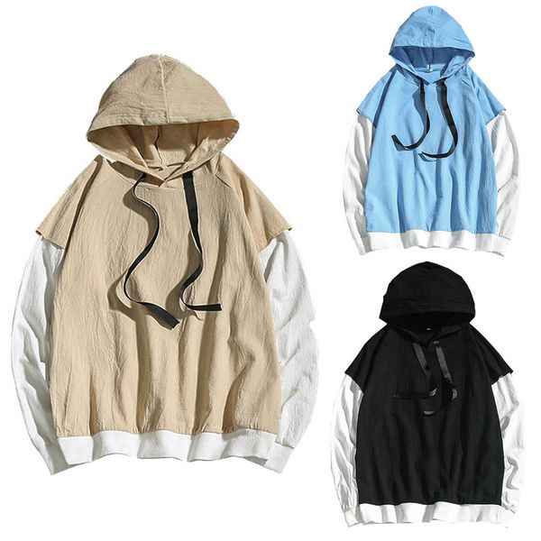 men autumn winter fasion style casual long sleeve loose fit long sleeve hoodie sweatshirt pullover blouse harajuku #by, Black
men autumn winter fasion style casual long sleeve loose fit long sleeve hoodie sweatshirt pullover blouse harajuku #by, Black