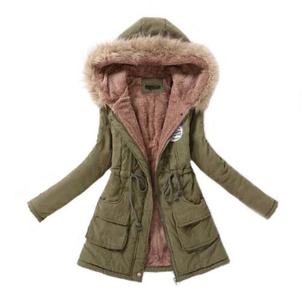 winter warmth jackets coats women parka fashion faux fur hooded collar casual long parkas down cotton wadded laidies overcoat, Black
winter warmth jackets coats women parka fashion faux fur hooded collar casual long parkas down cotton wadded laidies overcoat, Black