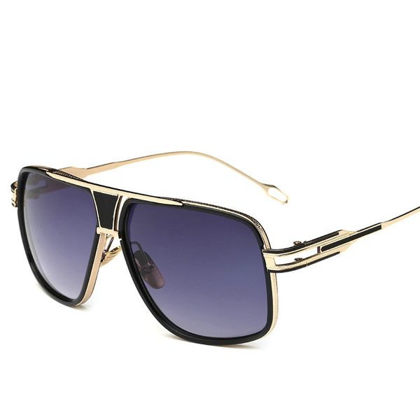 2018 new fashion men's metal large square gradient sunglasses men's brand design pilot style sunglasses uv400 with box nx, White;black
2018 new fashion men's metal large square gradient sunglasses men's brand design pilot style sunglasses uv400 with box nx, White;black
